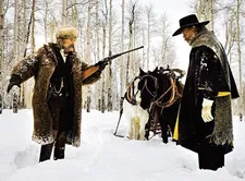 John Ruth (Kurt Russell) with Major Marquis Warren